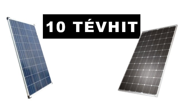 tévhitek a napelemekről